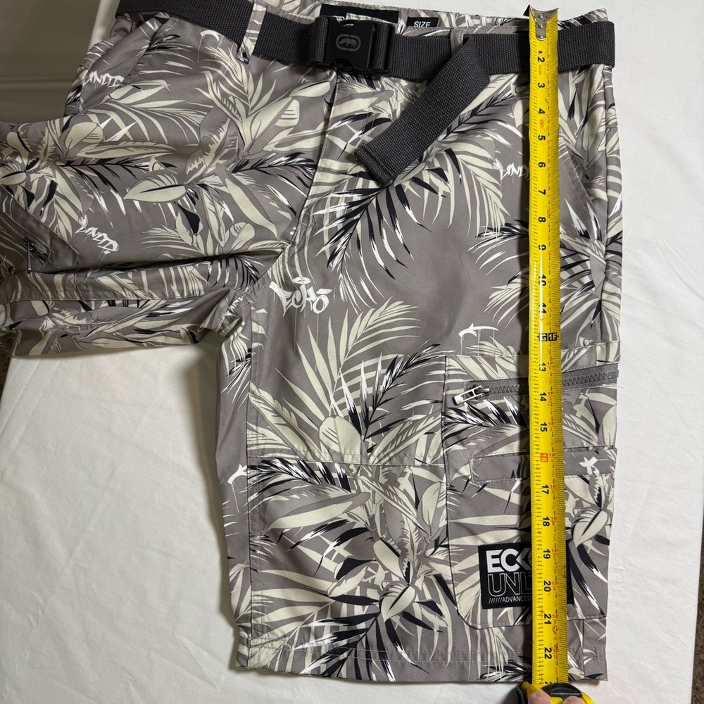 Ecko Unltd Gray Tropical Cargo Shorts Mens Sz34 NWOT - Picture 11 of 12